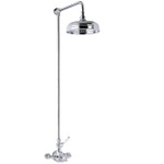 TCS114 Kensington Dual Exposed Shower With Rigid Riser & 8" Rose Head