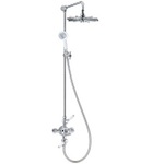 TCS118 Kensington Dual Exposed Shower With Rigid Riser, Slider Kit & Star Head