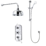TCS123 Kensington Triple Concealed Valve With Slide Rail Kit & 5" Head