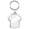 Blank Mini T-Shirt Shaped Acrylic Insert Keyring