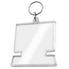 Blank PC Shaped Acrylic Insert Keyring
