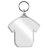 Blank T-Shirt Shaped Acrylic Insert Keyring