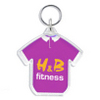 Mini T-Shirt Shaped Acrylic Printed Promotional Keyrings
