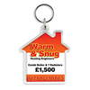 House Shaped Acrylic Printed Promotional Keyrings