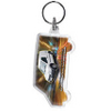 Van Shaped Acrylic Printed Promotional Keyrings