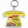 Telephone Shaped Acrylic Printed Promotional Keyrings