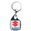 MF-25D Metal Square Insert Printed Keyrings
