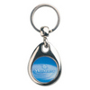 MH-25D Metal Pear Insert Printed Keyrings