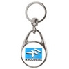 MS-30D Metal Circle Insert Printed Keyrings