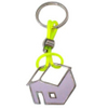 The Neon Wire Metal House Shaped Keyring