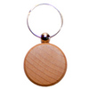 The Round Wooden Keyring