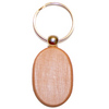 The Oval Wooden Keyring
