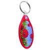 Non Scratch Oval Racer Keyring