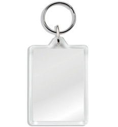Blank Keyrings - C1 Blank Acrylic Insert Keyring