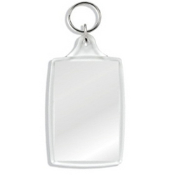 Blank Keyrings - L4 Blank Acrylic Insert Keyring