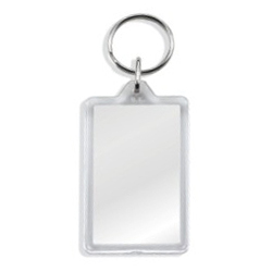 Blank Keyrings - G1 Blank Acrylic Insert Keyring
