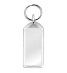 Blank Keyrings - F1 Blank Acrylic Insert Keyring