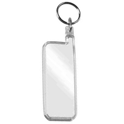 Blank Mobile Shaped Acrylic Insert Keyring