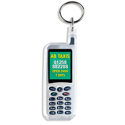 Mobile Shaped Acrylic Printed Promotional Keyrings