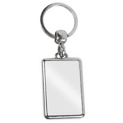ML-40D Metal Rectangular Frame Printed Keyrings