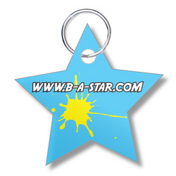 Custom Shaped Plastic Card Keyrings