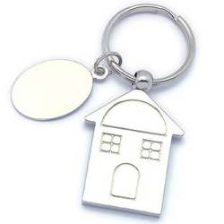 A Charming Home Metal Keyring