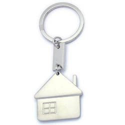 Home Sweet Home Metal Shaped Keyring