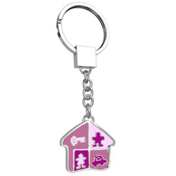 The Family House Metal Keyring