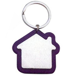 The Padded Metal House Shaped Keyring
