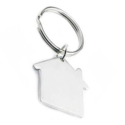 The Modest Metal House Keyring