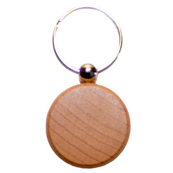 The Round Wooden Keyring