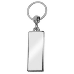 MA-18D Blank Metal Oblong Insert Keyrings