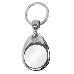 MH-25D Blank Metal Pear Insert Keyrings