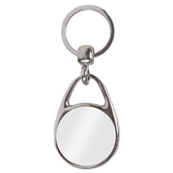 MS-30D Blank Metal Circle Insert Keyrings