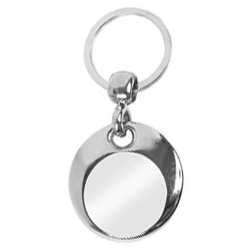 MT-25D Blank Metal Crescent Insert Keyrings