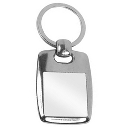 MK-25D Blank Metal Compact Square Insert Keyrings