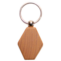 The lozenge Wooden Keyring