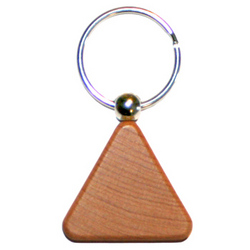 The Triangular Wooden Keyring