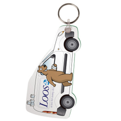 Custom Shaped, Full Colour Foam Backed Keyrings