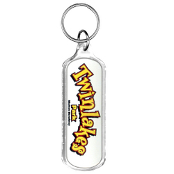 K4 Lozenge Shaped Acrylic Keyring