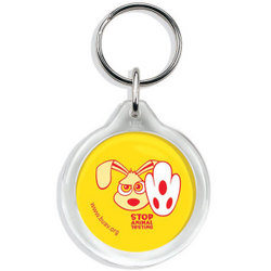 i1 Acrylic Printed Promotional Keyrings