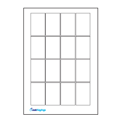 Pre-cut insert Sheets (L4 Keyrings)