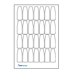 Shaped Pre-cut Paper insert Sheets (Type A)