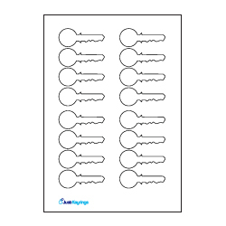 Shaped Pre-cut Paper insert Sheets (Type B)