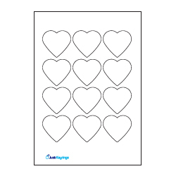 Shaped Pre-cut Paper insert Sheets (Type C)