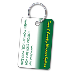 Value Plastic Card Keyrings