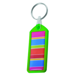 Non Scratch Rectangular Racer Keyring