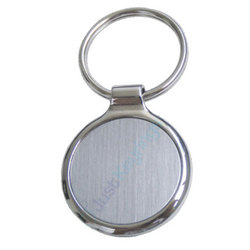'The Grande' Round Metal Keyring