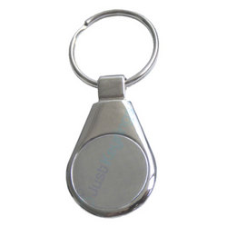 Waterdrop Metal Keyrings