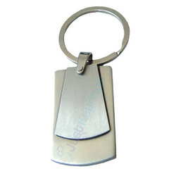 The Dallas Double Plate Metal Keyring